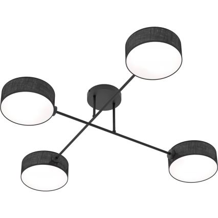 Plafonnier bas MAGA 4xE14/10W/230V noir