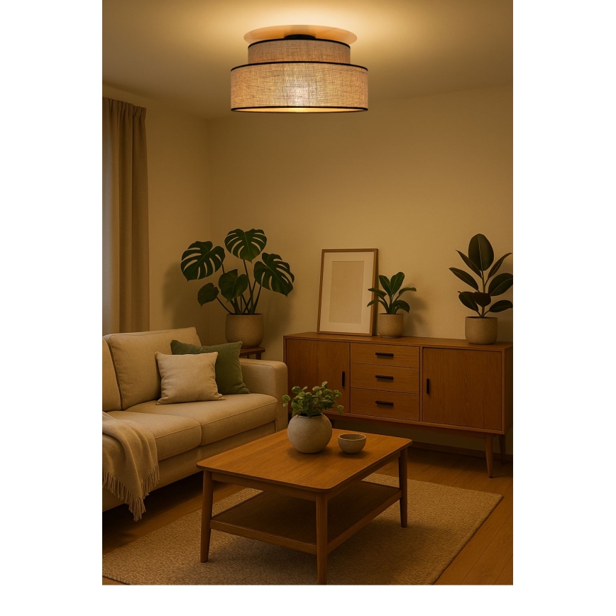 Plafonnier BOHO 1xE27/60W/230V beige