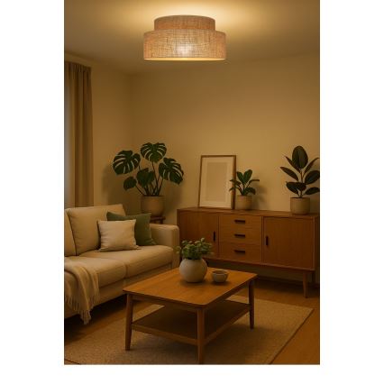 Plafonnier BOHO 1xE27/60W/230V beige