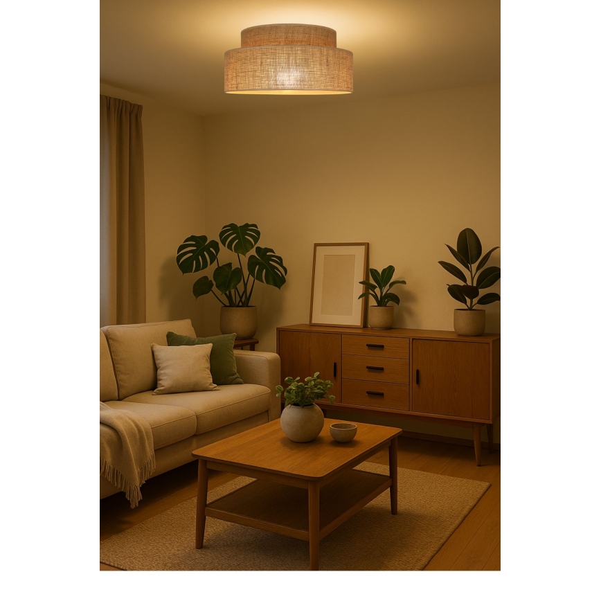 Plafonnier BOHO 1xE27/60W/230V beige