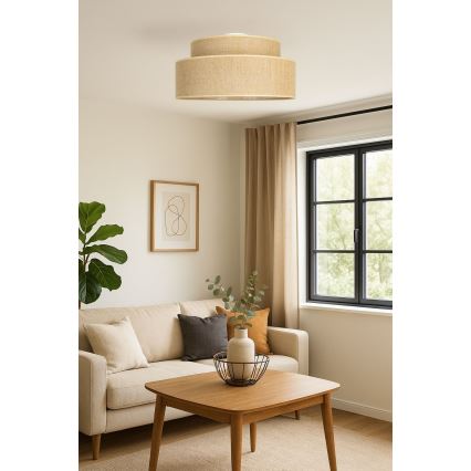 Plafonnier BOHO 1xE27/60W/230V beige