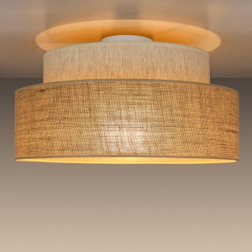Plafonnier BOHO 1xE27/60W/230V blanc/beige