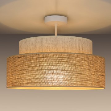 Plafonnier BOHO 1xE27/60W/230V blanc/beige