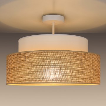 Plafonnier BOHO 1xE27/60W/230V blanc/beige