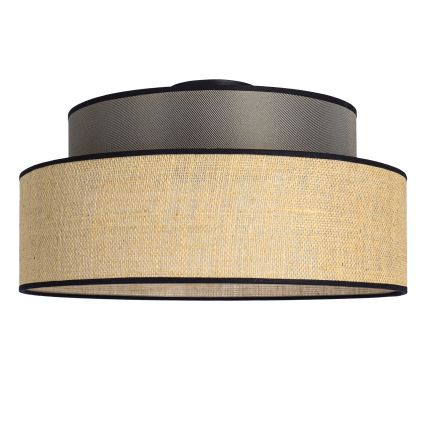Plafonnier BOHO 1xE27/60W/230V d. 40 cm marron/beige