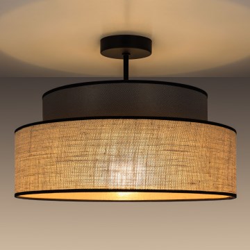 Plafonnier BOHO 1xE27/60W/230V marron/beige