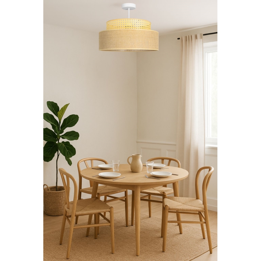 Plafonnier BOHO 1xE27/60W/230V rotin
