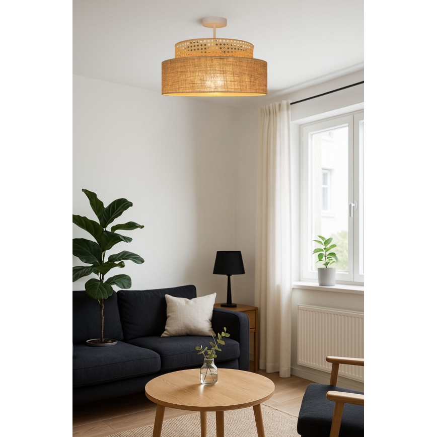 Plafonnier BOHO 1xE27/60W/230V rotin