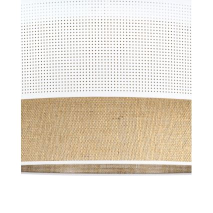 Plafonnier BORHO 1xE27/60W/230V Ø 40 cm blanc/jute