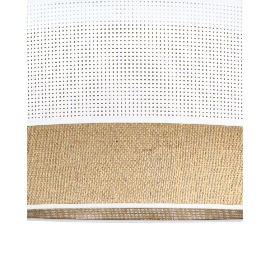 Plafonnier BORHO 1xE27/60W/230V Ø 40 cm blanc/jute