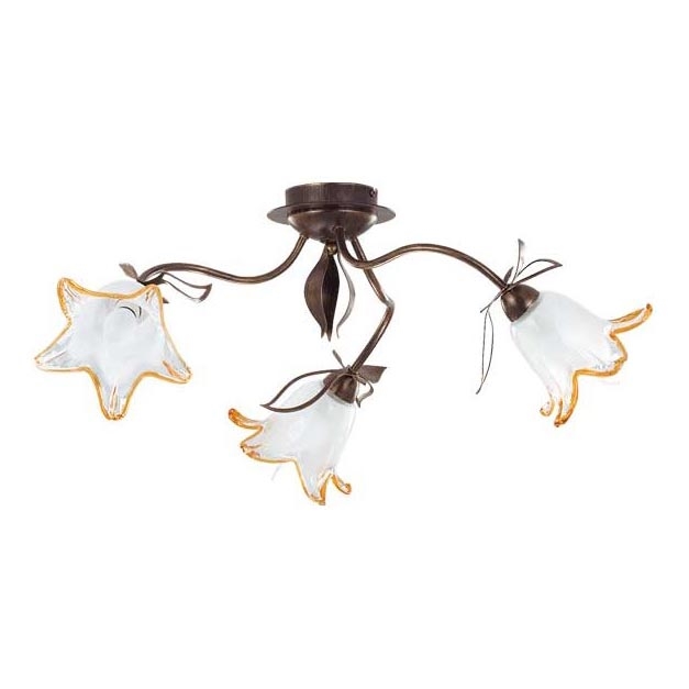 Plafonnier BRAGA 3xE27/15W/230V bronze