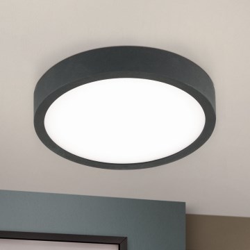 Plafonnier BULLY LED/12W/230V d. 14 cm noir