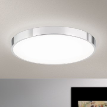 Plafonnier BULLY LED/28W/230V d. 28 cm chrome brillant