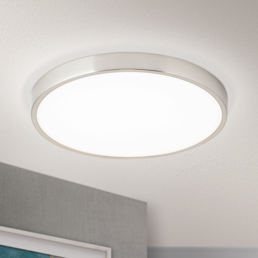 Plafonnier BULLY LED/28W/230V d. 28 cm chrome mat