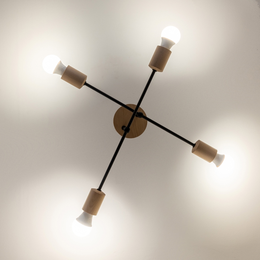 Plafonnier CAMBRIDGE 4xE27/15W/230V en pin