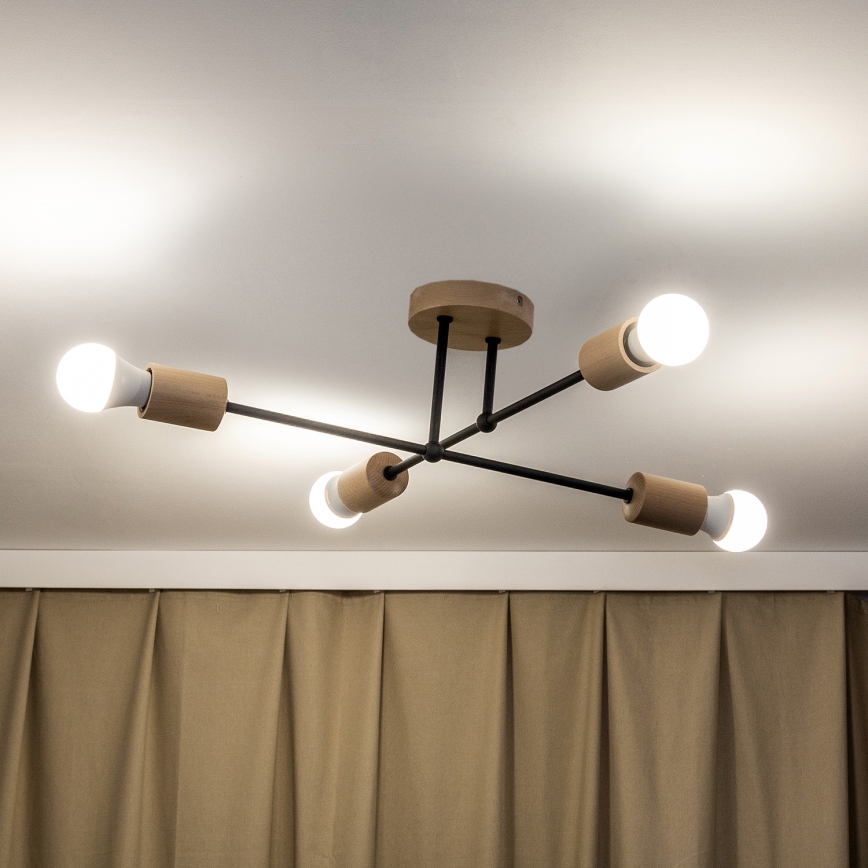 Plafonnier CAMBRIDGE 4xE27/15W/230V en pin