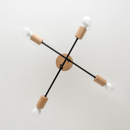 Plafonnier CAMBRIDGE 4xE27/15W/230V en pin