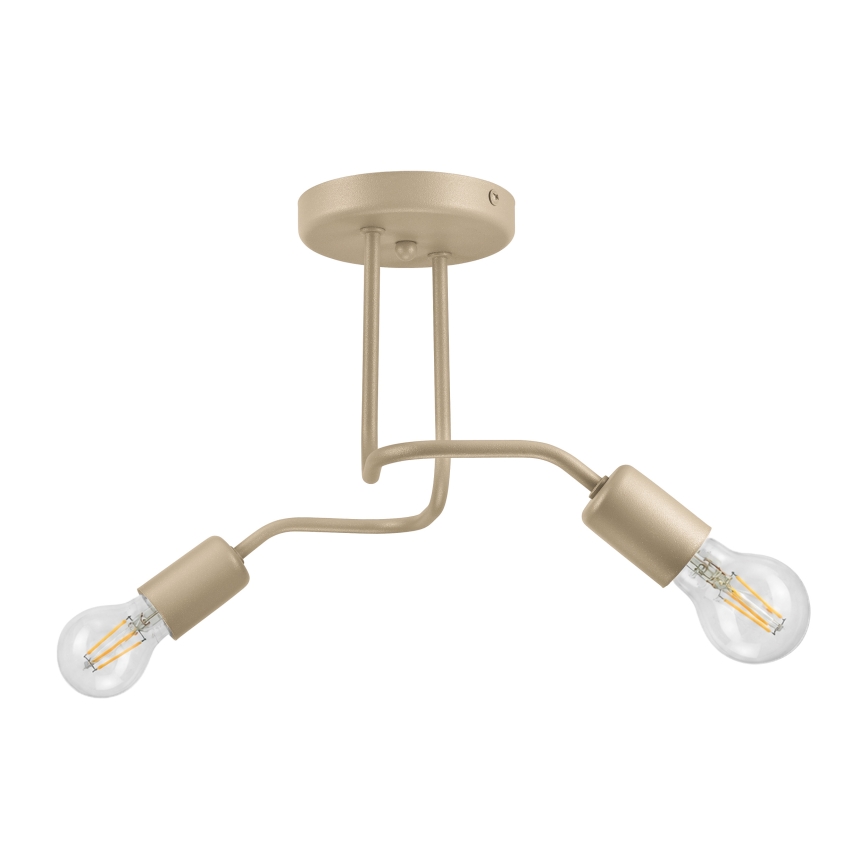 Plafonnier CHARLIE 2xE27/15W/230V beige
