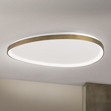 Plafonnier CHARLIE LED/72W/230V d. 80 cm doré