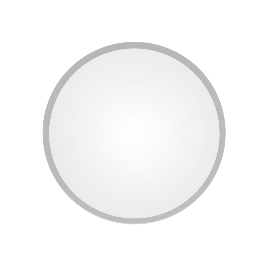 Plafonnier CLEO avec détecteur de mouvement et détecteur crépusculaire, 2x E27/24W/230V, Ø 30 cm, gris