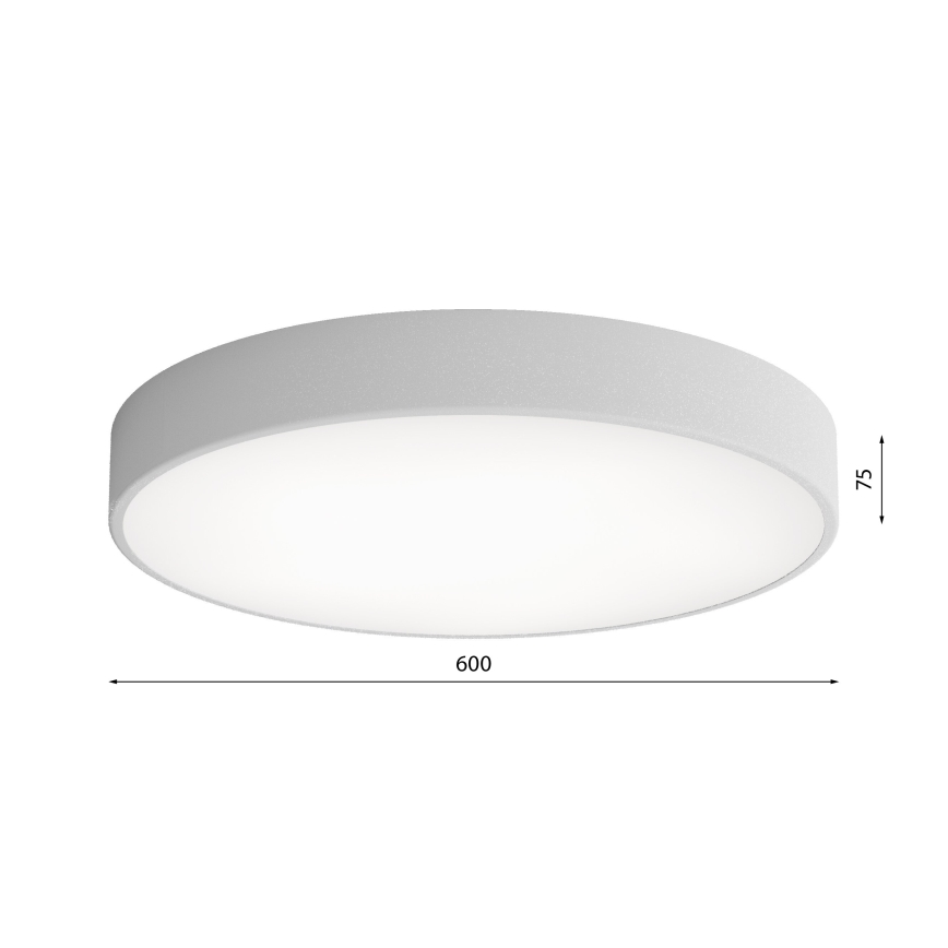 Plafonnier CLEO LED/69W/230V 3000K d. 60 cm gris