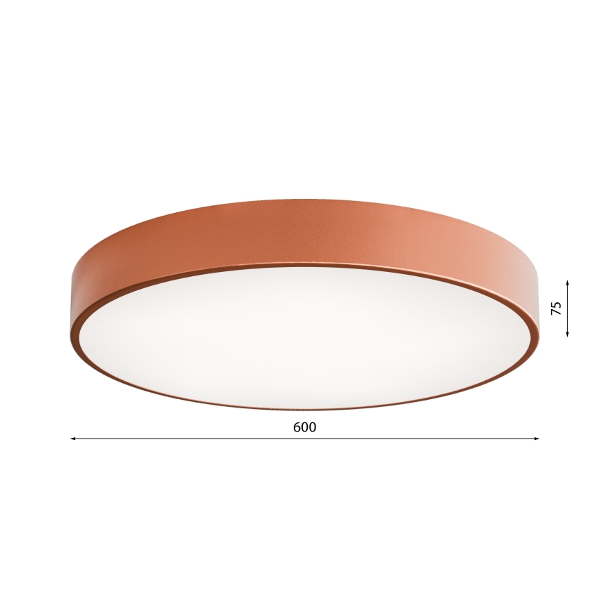 Plafonnier CLEO LED/69W/230V 4000K d. 60 cm cuivre