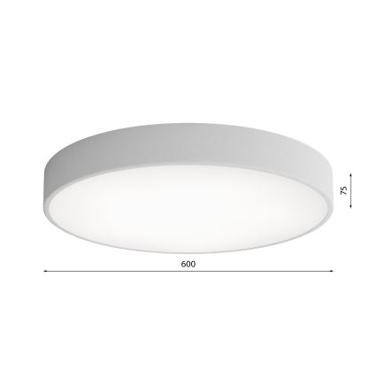 Plafonnier CLEO LED/69W/230V 4000K d. 60 cm gris