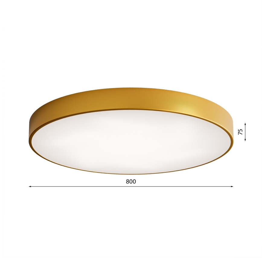 Plafonnier CLEO LED/96W/230V 3000K d. 80 cm doré