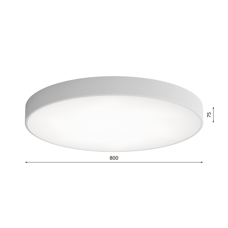 Plafonnier CLEO LED/96W/230V 3000K d. 80 cm gris