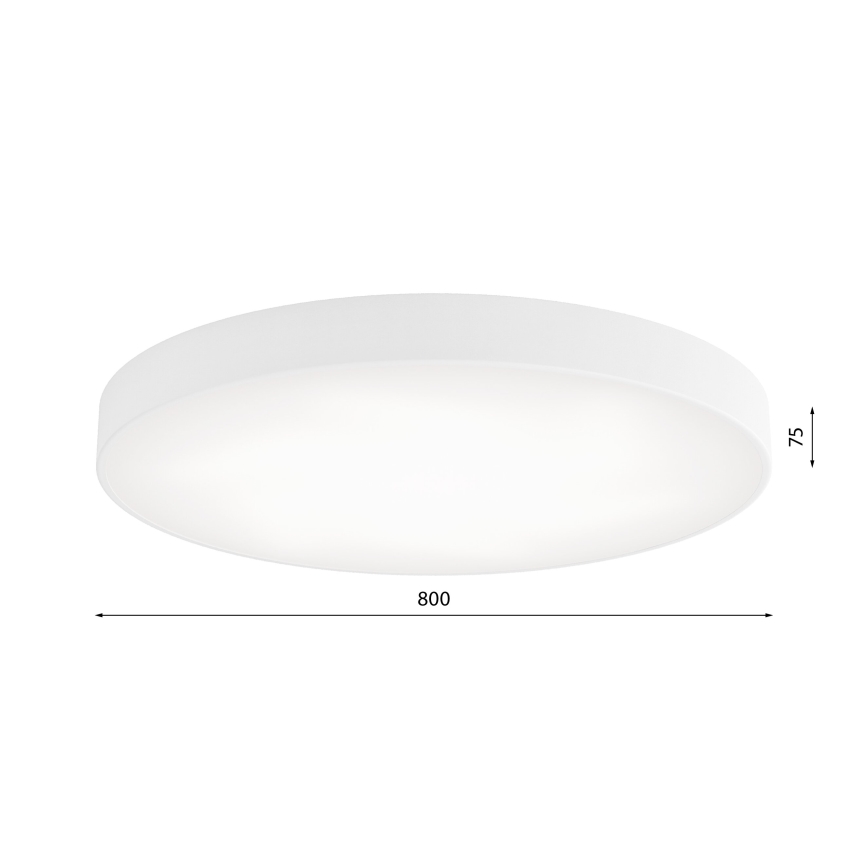 Plafonnier CLEO LED/96W/230V 4000K d. 80 cm blanc