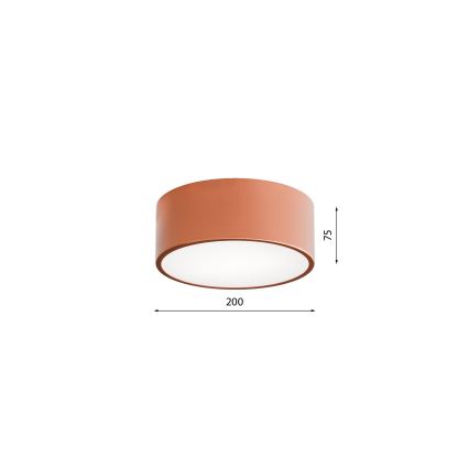 Plafonnier de salle de bain CLEO 1xE27/24W/230V d. 20 cm cuivre IP54