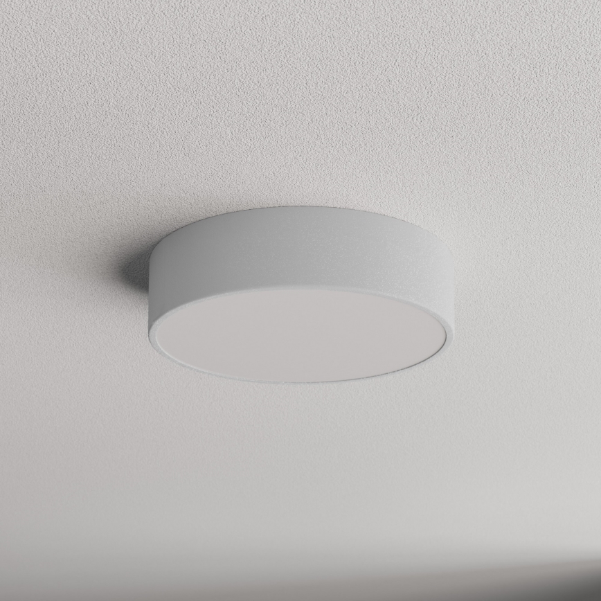 Plafonnier de salle de bains avec détecteur CLEO 2xE27/24W/230V Ø 30 cm gris IP54