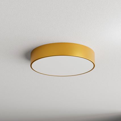Plafonnier de salle de bains avec détecteur CLEO, 3xE27/24W/230V, Ø 40 cm, doré, IP54