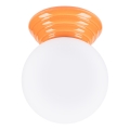 Plafonnier de salle de bains ZORI 1xG9/8W/230V Ø 12 cm IP44 orange