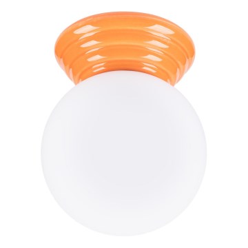 Plafonnier de salle de bains ZORI 1xG9/8W/230V Ø 12 cm IP44 orange