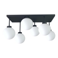 Plafonnier DEA 6xE14/60W/230V noir/blanc