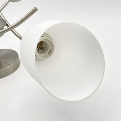 Plafonnier DONNA 3xE27/60W/230V nickel