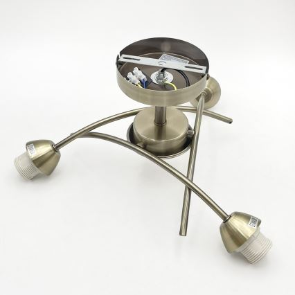 Plafonnier DONNA 3xE27/60W/230V patine