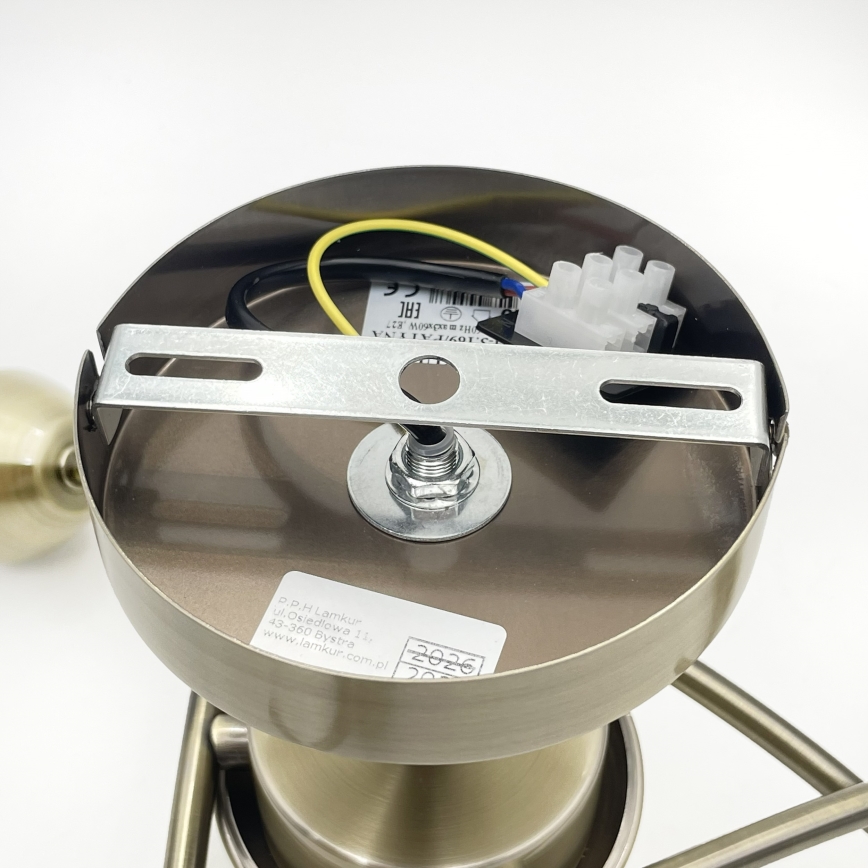 Plafonnier DONNA 3xE27/60W/230V patine