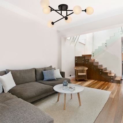 Plafonnier DORADO 6xG9/28W/230V noir