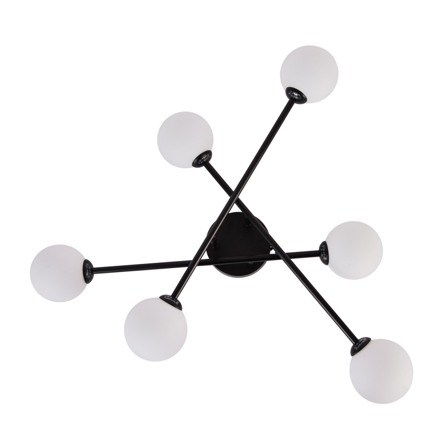 Plafonnier DORADO 6xG9/28W/230V noir