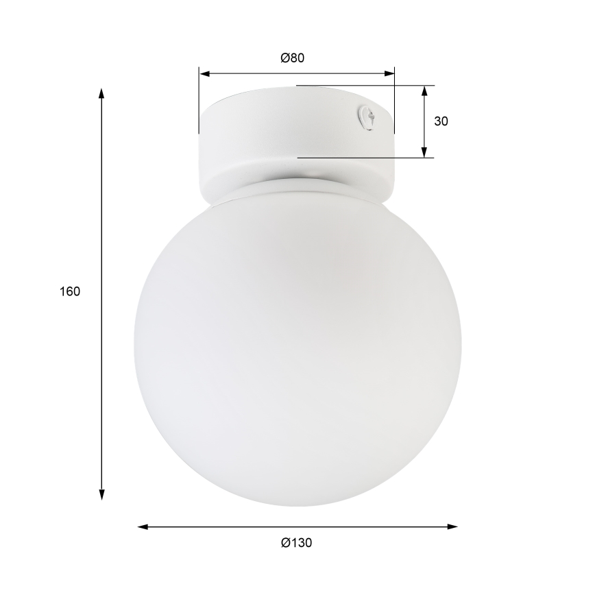 Plafonnier ELIAS 1xE14/5W/230V Ø 13 cm blanc