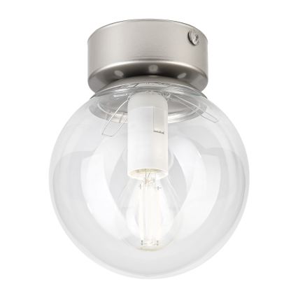 Plafonnier ELIAS 1xE14/5W/230V Ø 13 cm chrome mat/transparent