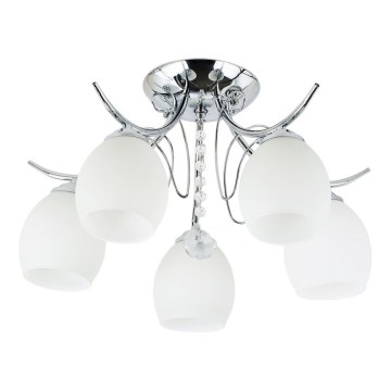 Plafonnier en applique ELLA 5xE27/15W/230V chrome brillant