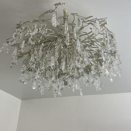Plafonnier en cristal 12xG9/40W/230V chrome brillant