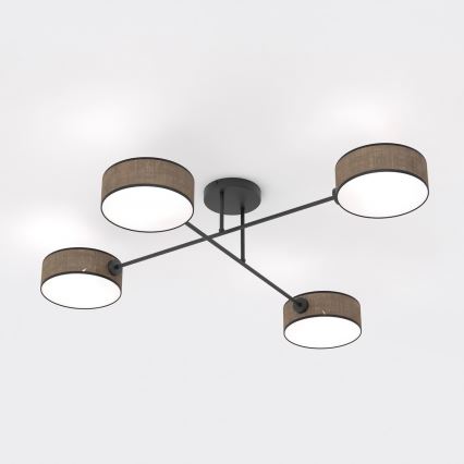 Plafonnier en saillie MAGA 4xE14/10W/230V marron