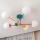 Plafonnier en saillie MOON 6xE27/15W/230V turquoise/jaune/rouge