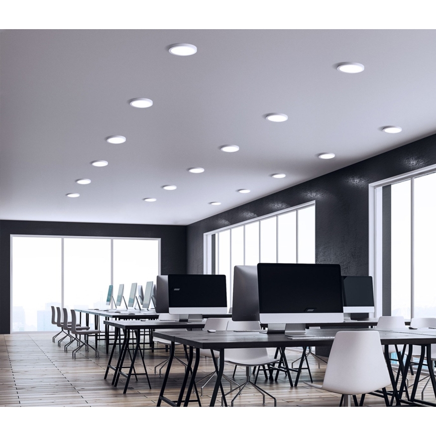 Plafonnier encastré LED ALGINE 2 en 1 LED/12W/230V 4000K blanc