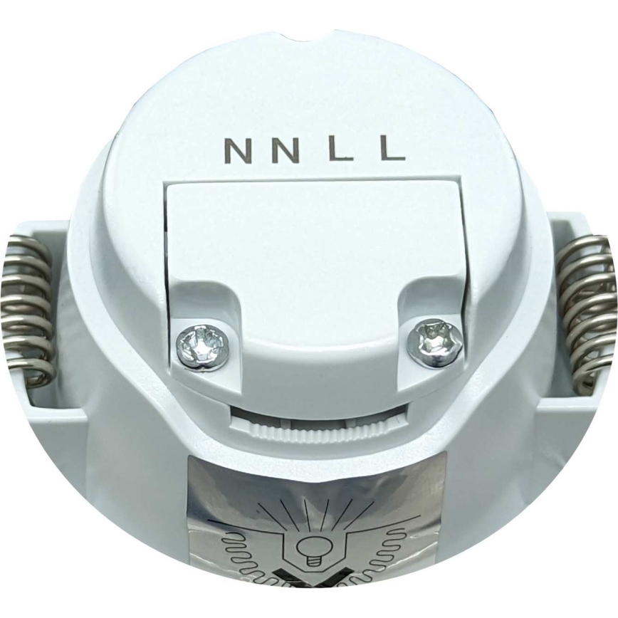 Plafonnier LED encastré pour salle de bains BONO LED/8W/230V 3000K IP65 chrome mat