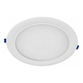 Plafonnier encastré LED SIGARO LED/18W/230V 3000/4000/6500K Ø 22 cm blanc